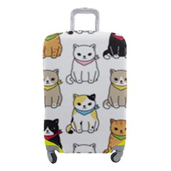 Cat Kitten Seamless Pattern Luggage Cover (small) by Grandong