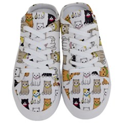 Cat Kitten Seamless Pattern Half Slippers by Grandong