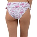 Cute Girly Seamless Pattern Frill Bikini Bottoms View2