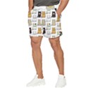 Cat Kitten Seamless Pattern Men s Runner Shorts View3