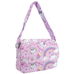 Beautiful Cute Animals Pattern Pink Courier Bag by Grandong