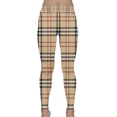 Burberry, Checker, Clothes, Fashion, Pattern Classic Yoga Leggings by nateshop