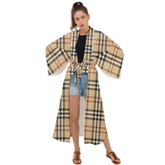 Burberry, Checker, Clothes, Fashion, Pattern Maxi Kimono by nateshop