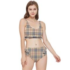 Burberry, Checker, Clothes, Fashion, Pattern Frilly Bikini Set by nateshop