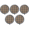 Burberry, Checker, Clothes, Fashion, Pattern Mini Round Pill Box (Pack of 5) View1