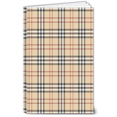 Burberry, Checker, Clothes, Fashion, Pattern 8  X 10  Softcover Notebook