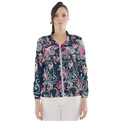 Coorful Flowers Pattern Floral Patterns Women s Windbreaker