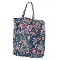 Coorful Flowers Pattern Floral Patterns Giant Grocery Tote by nateshop