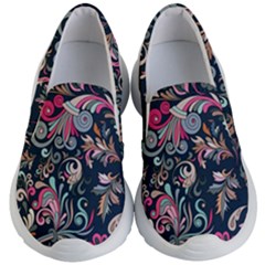 Coorful Flowers Pattern Floral Patterns Kids Lightweight Slip Ons by nateshop