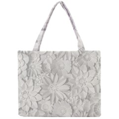 Damask, Desenho, Flowers, Gris Mini Tote Bag by nateshop