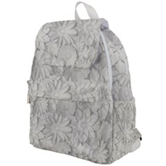 Damask, Desenho, Flowers, Gris Top Flap Backpack by nateshop