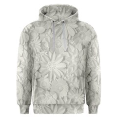 Damask, Desenho, Flowers, Gris Men s Overhead Hoodie