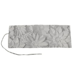 Damask, Desenho, Flowers, Gris Roll Up Canvas Pencil Holder (s) by nateshop