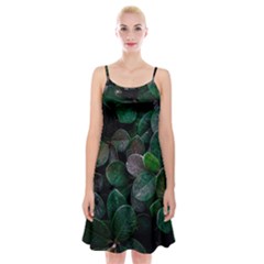 Dark Nature , Nature, Edeg Spaghetti Strap Velvet Dress by nateshop