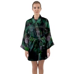 Dark Nature , Nature, Edeg Long Sleeve Satin Kimono by nateshop