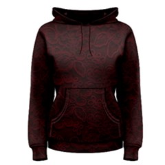 Dark Red Floral Lace, Dark Red, Flowers, Pattern, Romance Women s Pullover Hoodie by nateshop