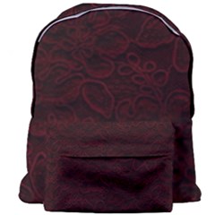 Dark Red Floral Lace, Dark Red, Flowers, Pattern, Romance Giant Full Print Backpack