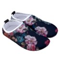 Floral Pattern, Red, Floral Print, E, Dark, Flowers Women s Sock-Style Water Shoes View3