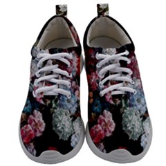 Floral Pattern, Red, Floral Print, E, Dark, Flowers Mens Athletic Shoes by nateshop