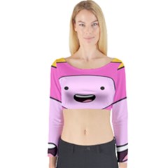 Adventure Time Princess Bubblegum Long Sleeve Crop Top by Sarkoni