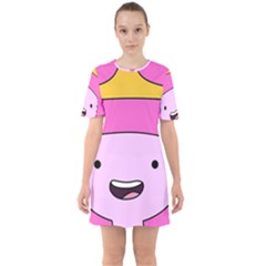 Adventure Time Princess Bubblegum Sixties Short Sleeve Mini Dress