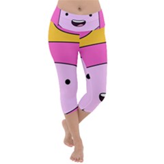 Adventure Time Princess Bubblegum Lightweight Velour Capri Yoga Leggings