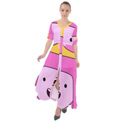 Adventure Time Princess Bubblegum Waist Tie Boho Maxi Dress