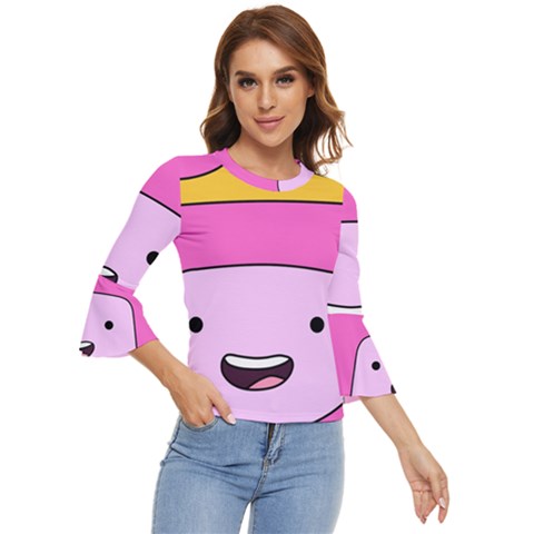 Adventure Time Princess Bubblegum Bell Sleeve Top by Sarkoni