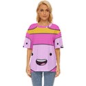 Adventure Time Princess Bubblegum Oversized Basic T-Shirt View1