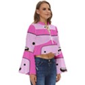 Adventure Time Princess Bubblegum Boho Long Bell Sleeve Top View3