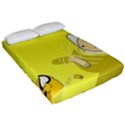 Adventure Time Jake The Dog Finn The Human Artwork Yellow Fitted Sheet (California King Size) View2