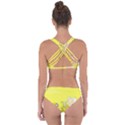 Adventure Time Jake The Dog Finn The Human Artwork Yellow Criss Cross Bikini Set View2