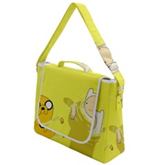 Adventure Time Jake The Dog Finn The Human Artwork Yellow Box Up Messenger Bag