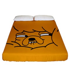 Adventure Time Jake The Dog Fitted Sheet (california King Size) by Sarkoni