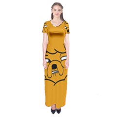 Adventure Time Jake The Dog Short Sleeve Maxi Dress