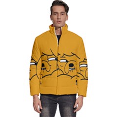 Adventure Time Jake The Dog Men s Puffer Bubble Jacket Coat by Sarkoni