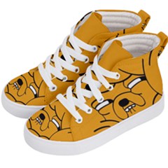 Adventure Time Jake The Dog Kids  Hi-top Skate Sneakers by Sarkoni