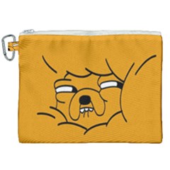 Adventure Time Jake The Dog Canvas Cosmetic Bag (xxl) by Sarkoni