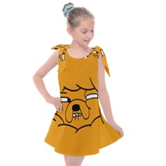 Adventure Time Jake The Dog Kids  Tie Up Tunic Dress by Sarkoni