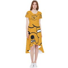 Adventure Time Jake The Dog High Low Boho Dress by Sarkoni