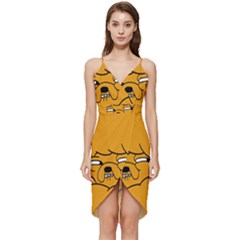 Adventure Time Jake The Dog Wrap Frill Dress by Sarkoni