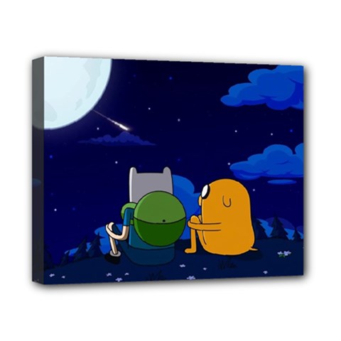 Adventure Time Jake And Finn Night Canvas 10  X 8  (stretched) by Sarkoni