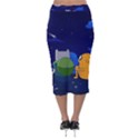 Adventure Time Jake And Finn Night Velvet Midi Pencil Skirt View2