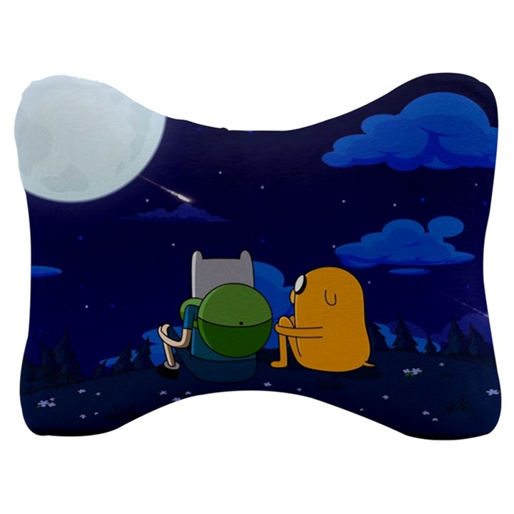 Adventure Time Jake And Finn Night Velour Seat Head Rest Cushion