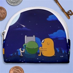 Adventure Time Jake And Finn Night Horseshoe Style Canvas Pouch by Sarkoni