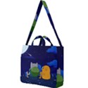 Adventure Time Jake And Finn Night Square Shoulder Tote Bag View1