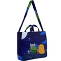 Adventure Time Jake And Finn Night Square Shoulder Tote Bag View2