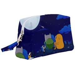 Adventure Time Jake And Finn Night Wristlet Pouch Bag (large) by Sarkoni