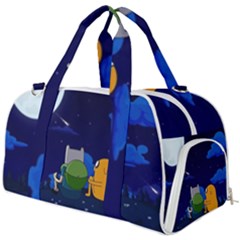 Adventure Time Jake And Finn Night Burner Gym Duffel Bag by Sarkoni