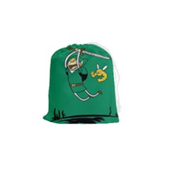 Adventure Time The Legend Of Zelda Drawstring Pouch (small) by Sarkoni